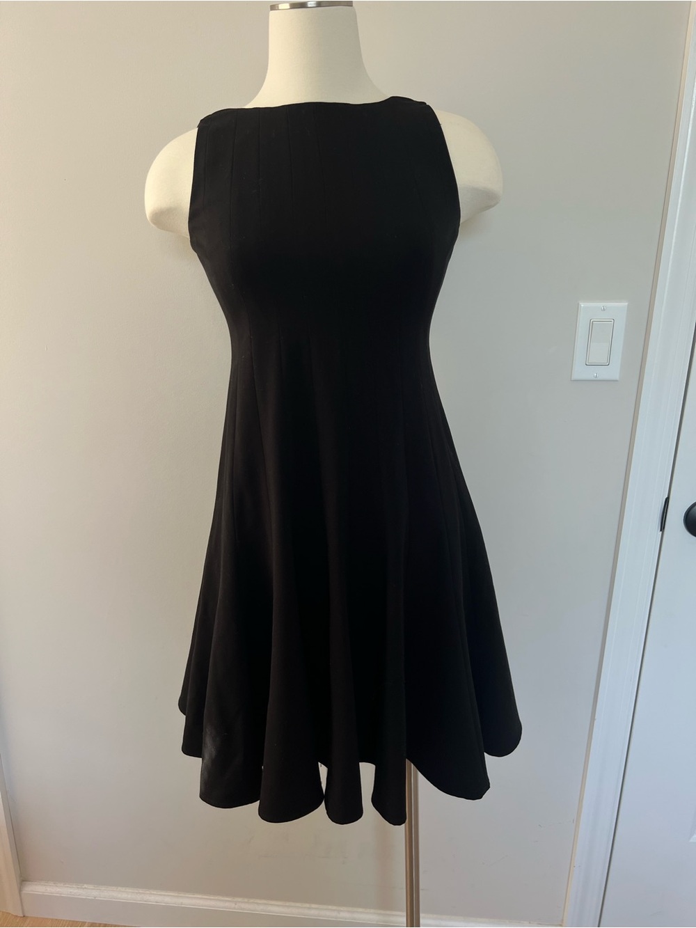 Calvin Klein Black Sleeveless Fit-and-Flare Dress